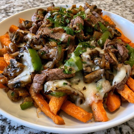 *Philly CheatSteak Bowl meal prep - Mother of Macros