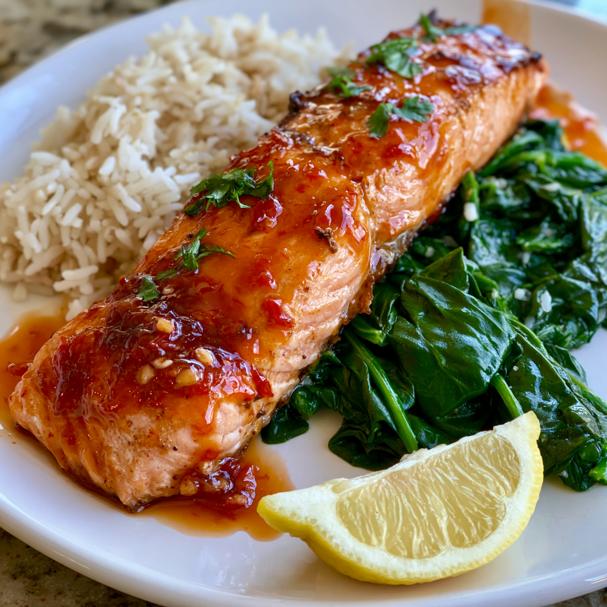 Sweet Thai Chili Salmon meal prep - Mother of Macros