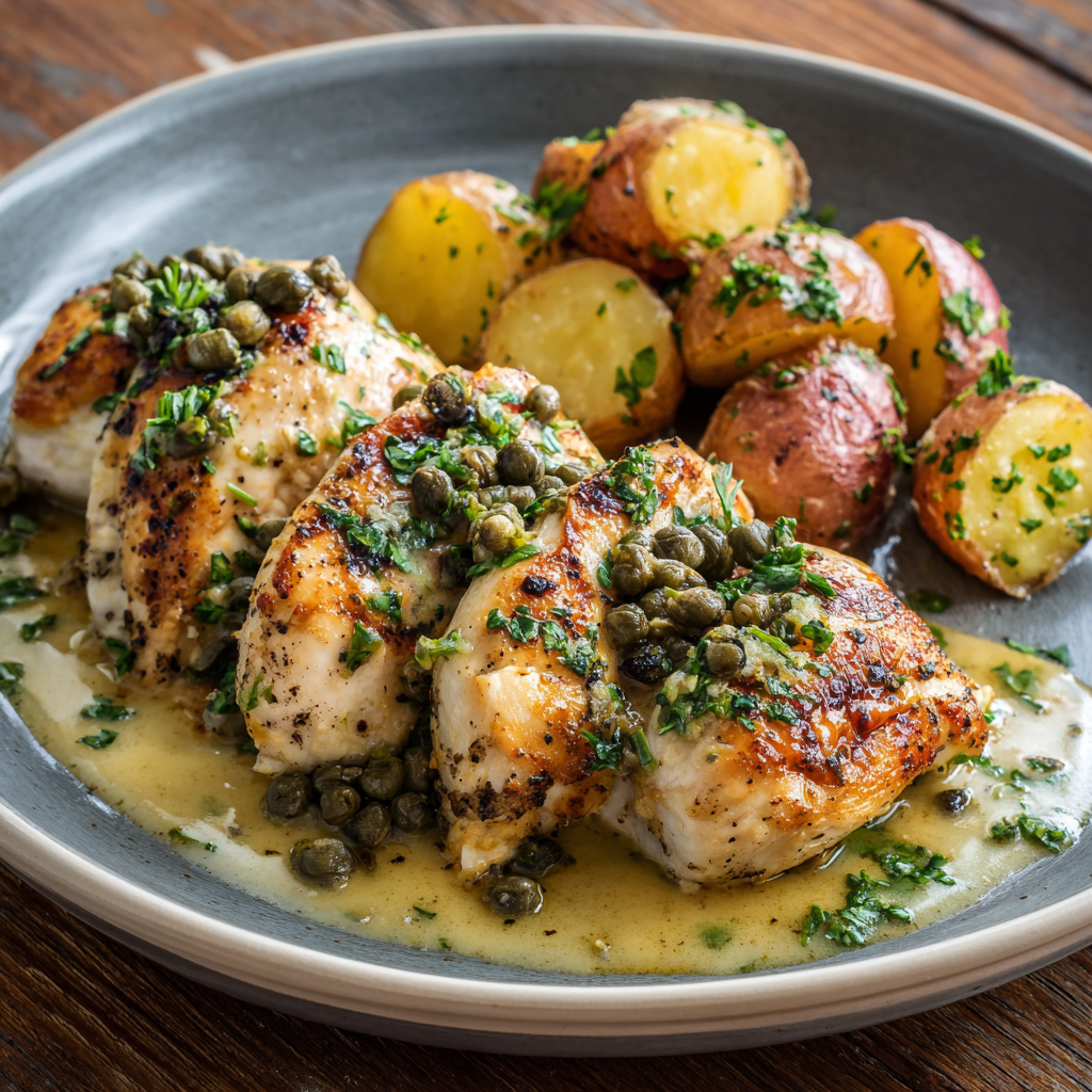 *Chicken Piccata meal prep - Mother of Macros