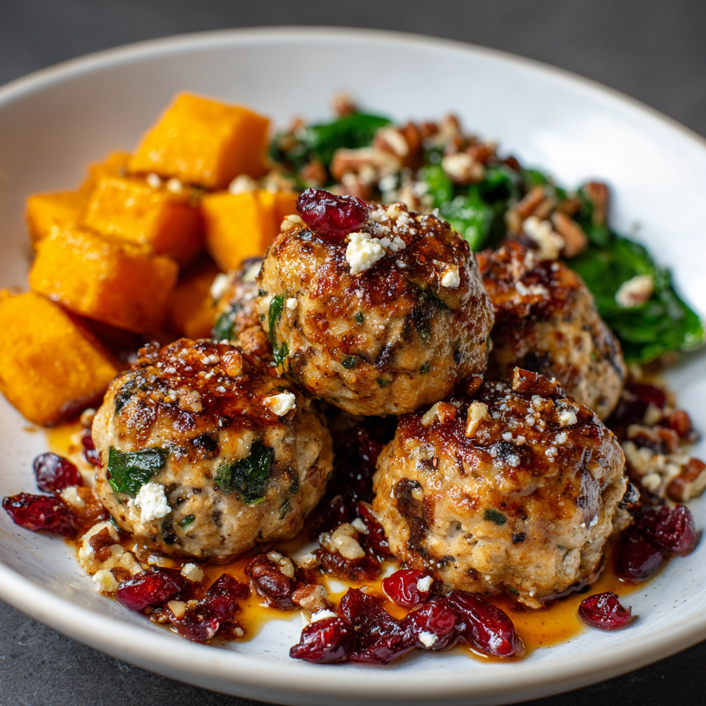 Mediterranean Chicken Meatballs Entree