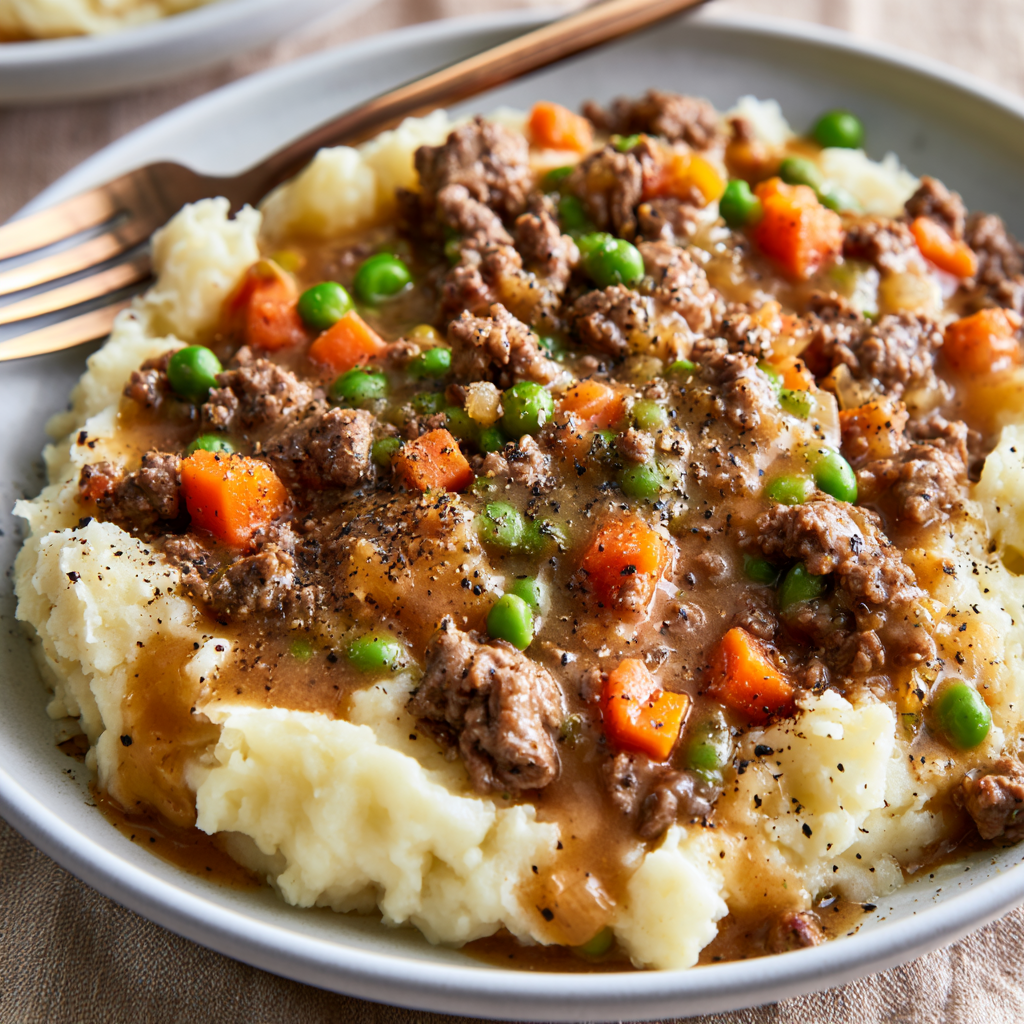 Upside Down Shepherd's Pie meal prep - Mother of Macros