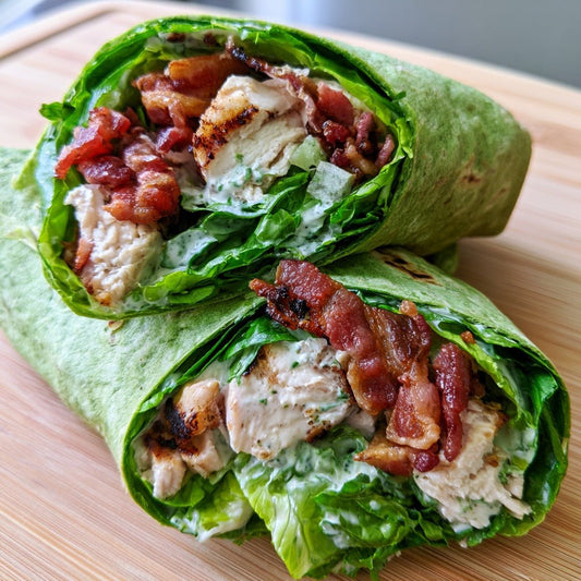 Wholesale: Chicken Bacon Ranch Wrap meal prep - Mother of Macros
