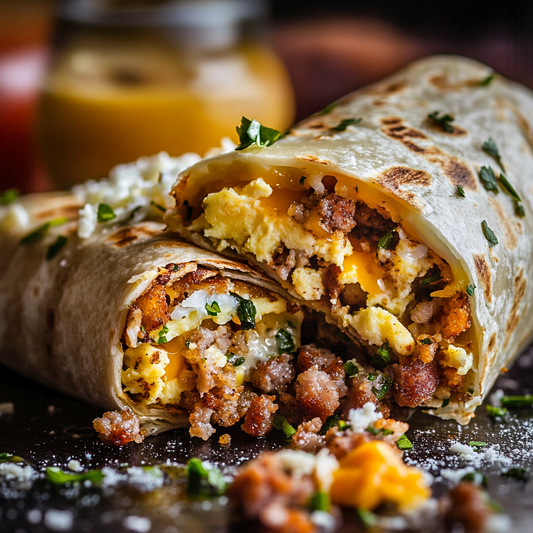 Wholesale Sausage Breakfast Burrito meal prep - Mother of Macros