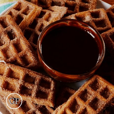*Churro Protein Waffles meal prep - Mother of Macros