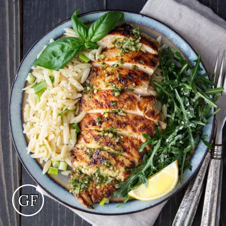 Pesto & Lemon Grilled Chicken meal prep - Mother of Macros
