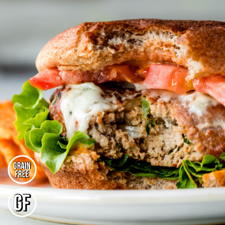 *La Bomba Pepper Jack Turkey Burger meal prep - Mother of Macros