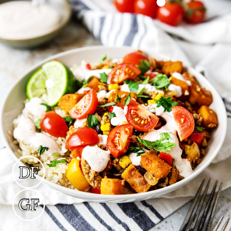 *Southwest Turkey Bowl meal prep - Mother of Macros
