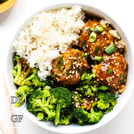 *Teriyaki Turkey Meatballs